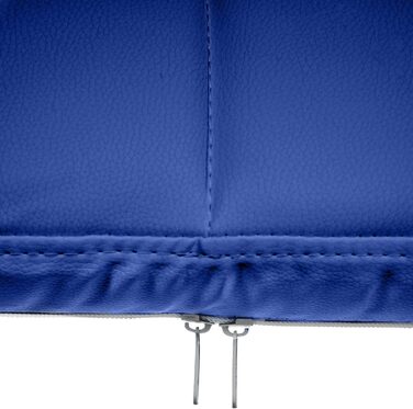 Крісло CLP Canada - оббивка з екошкіри, металевий каркас, колір блакитний