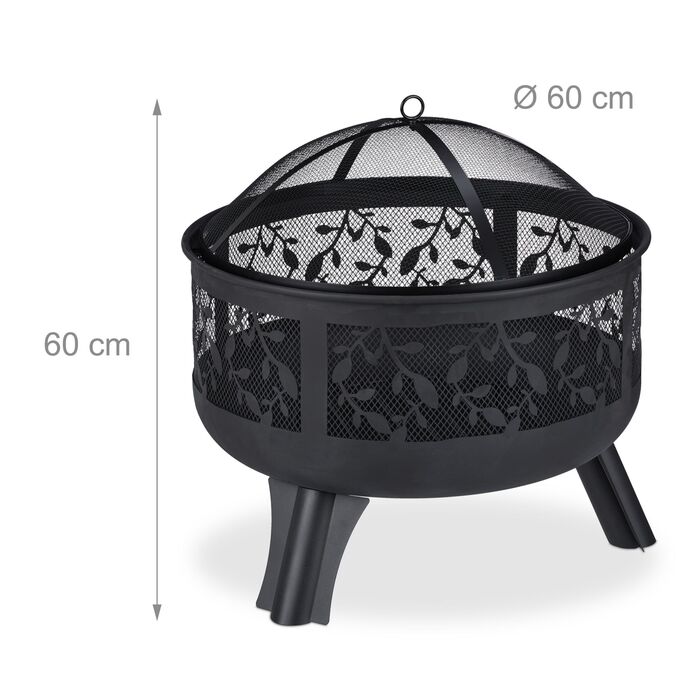 Вогнище Relaxdays із захистом від іскор