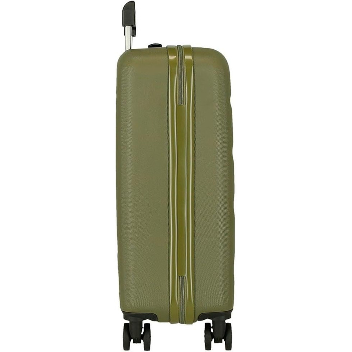 Чохол-валіза Roll Road Flex з ABS-пластику, кодовий замок, 4 колеса, ручна поклажа, зручний внутрішній простір (набір 2 шт., хакі)
