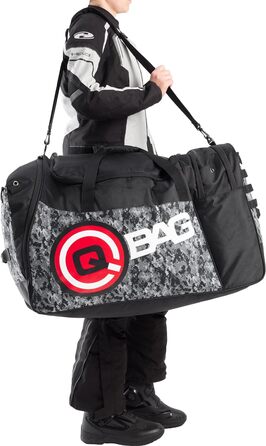 Величезна спортивна сумка об'ємом 120 літрів, ідеально підходить для спорядження водія, камуфляжний візерунок - міцний поліефірний матеріал
