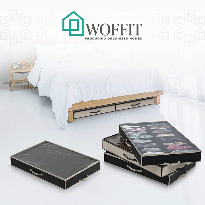 Органайзер для взуття під ліжком Woffit 2 шт 96,5х61 см бежевий