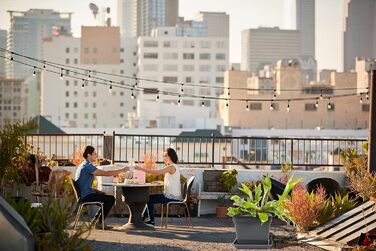 Набір квіткових горщиків 2friends 4 шт. XXL, 48 см, антрацит, пластик, для вулиці, UV-стійкий, морозостійкий, з піддоном, Made in Germany