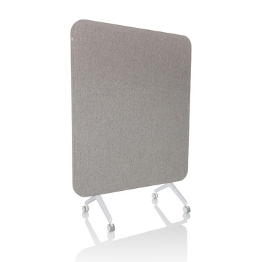 Акустична панель з білою дошкою VISION BOARD, матеріал: пластик / текстиль, колір: сірий, hjh OFFICE
