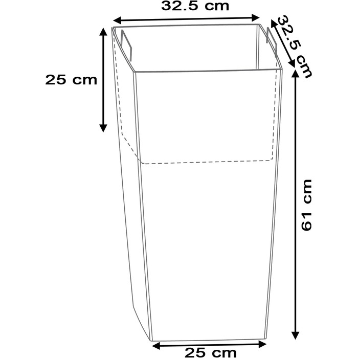 Каструля для приготування їжі Zeit 35 літрів з кришкою, 28,7 x 28,7 x 55 см, біла