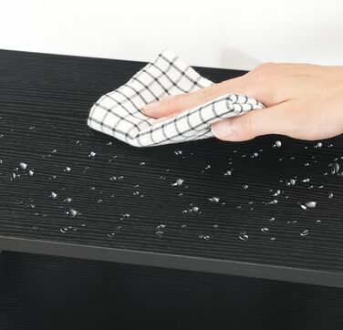 HOOBRO Стійка для принтера, 3-ярусний стіл-організатор, багатофункціональний письмовий стіл, стійка-шафа для принтера, з регульованою полицею, для офісу, кухні, вітальні, чорний EBB06PS01