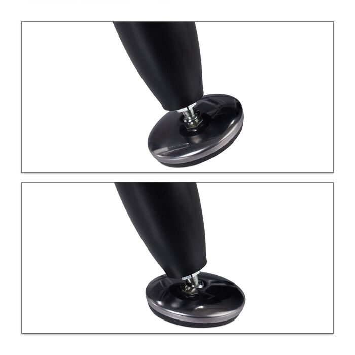 Relaxdays Сучасний комп'ютерний стіл зі скляною стільницею