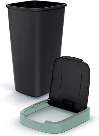 Відро для сміття відро для сміття відро для органічних відходів з кришкою сміттєзбірник відро для сміття 53 х 29 х 26 см кошик для сміття 25 л хитне відро (сірий)
