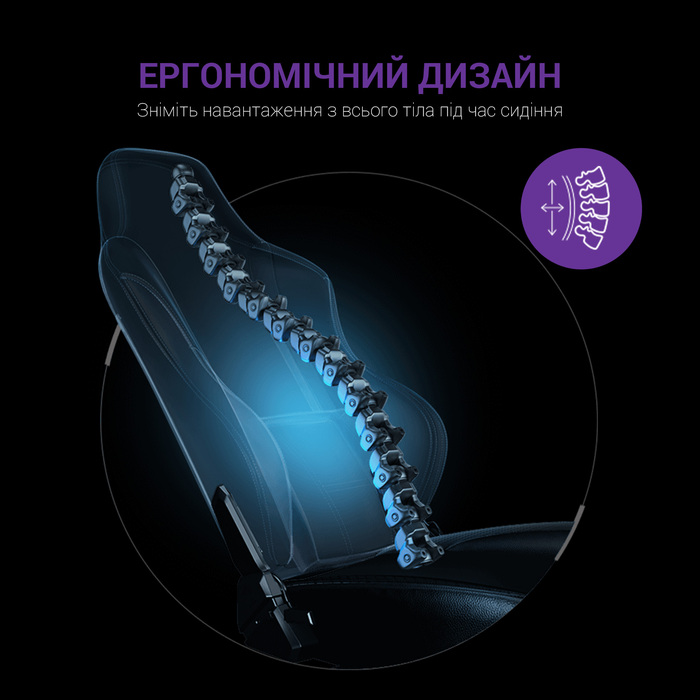 Крісло ігрове Anda Seat Luna Dark Grey fabric Size L