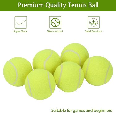 Набір тенісних м'ячів Trintion з 20 предметів, ігровий м'яч для собак і кішок, іграшки для дітей, для дорослих, для тренувань домашніх тварин, відмінно підходить для розважальної гри в теніс або іграшки для собак