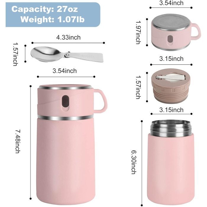 Термос-супниця Moffeio Food Thermos 765 мл