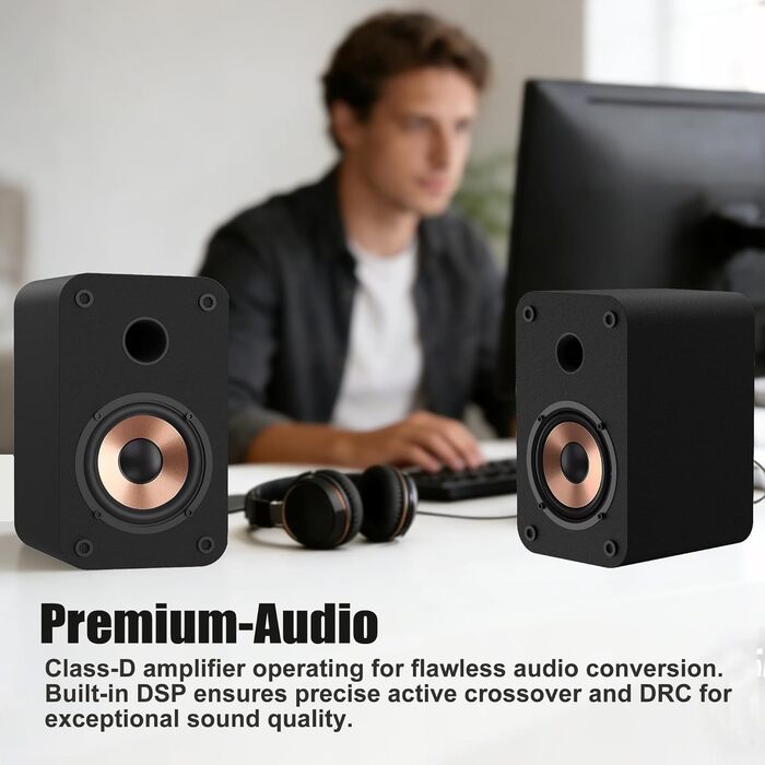 LONPOO LP-42S: Компактна Bluetooth колонка з USB, AUX, 3-дюймовим динаміком та дерев'яним корпусом