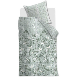 Комплект постільної білизни Шинуазрі Колір Зелений Розмір 155x22080x80см Квіти Квіти Барвисті