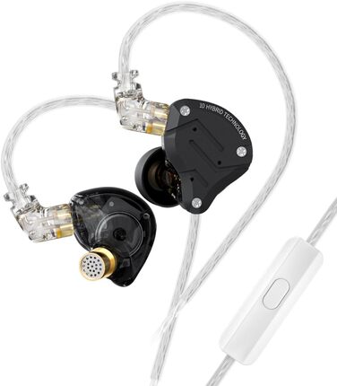 Навушники-вкладиші KZ ZS10 Pro, 30 Ом HiFi, IEM монітори для спорту, ігор, музики (без мікрофона)