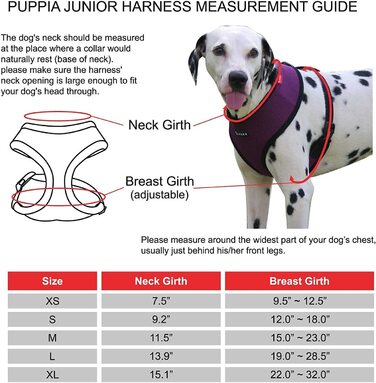 Собача упряж Puppia Junior - не для собак - Дубова і дуже м'яка-підходить навіть для вепрів-упряж для собак із захистом від натягу, PAMA-AC978 (XL, рожевий)
