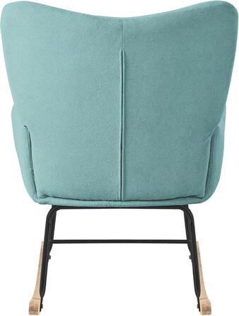 Крісло-гойдалка ML-Design Salbei з оббивкою під фліс, дерев'яні полози, для вітальні/спальні/балкона