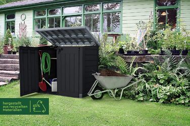 Ящик для сміттєвих баків Keter Store it Out Max, 1200 л, чорний/сірий, пластик