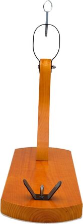 Підставка для шинки LepantoHouse Hammon, медовий колір, з ножем та кришкою, для дому та ресторану, чорний колір