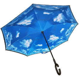 Прикраси братів Перевернута паличка парасолька, інноваційна парасолька, двошарова парасолька, перевернута парасолька, C-подібна ручка парасольки Небо
