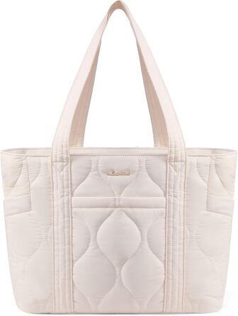 Сумка для ноутбука LOVEVOOK: жіноча сумка-шоппер середнього розміру (15.6 дюймів, бежева)