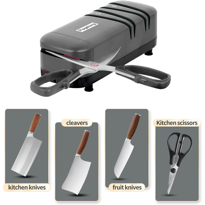 Електричний точило для ножів Pegelong S820 - точило для ножів та викруток, кут заточування 12.6 градусів