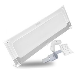 Бортик для ліжка BEANBUDS® захисний, 180 см - сірий. Захист від випадання для дитячого та дорослого ліжка (ламельний та бокспрінг). З ременями для кріплення.