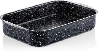 См, 3-шарова Мармурова форма для запікання / деко Westinghouse з чорного мармуру, виготовлений з кованого алюмінію, безпечний для духовки,ручки зручної форми, можна мити в посудомийній машині,(WCBA0009001MBB) (чорний, 35 см), 25