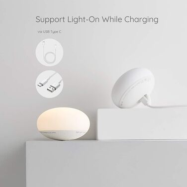 Нічник дитячий Baby Nachtlicht для годування та пеленання, силіконовий, з регулятором яскравості, без BPA, білий