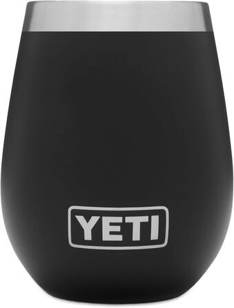 Термокружка YETI Rambler, нержавіюча сталь, з кришкою MagSlider, чорна, 10 oz (296 мл)