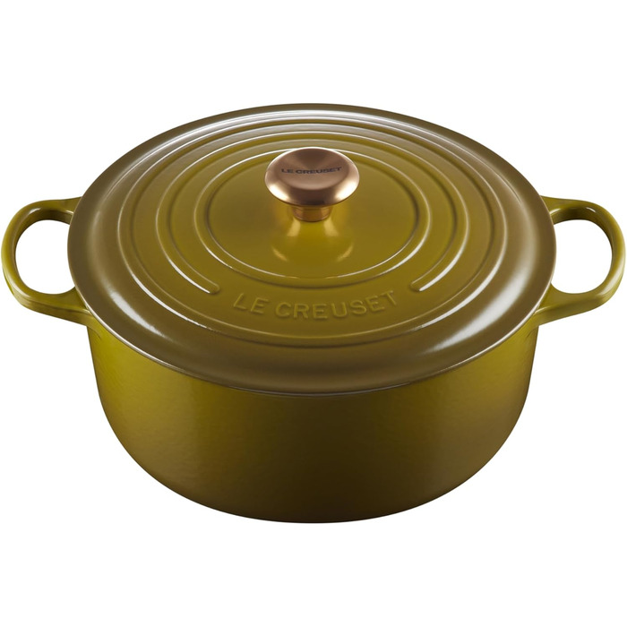Le Creuset Signature Сковорода-жаровня з кришкою, чавун, Ø 28 см, 4.2 л, Ocean (оливковий зелений)