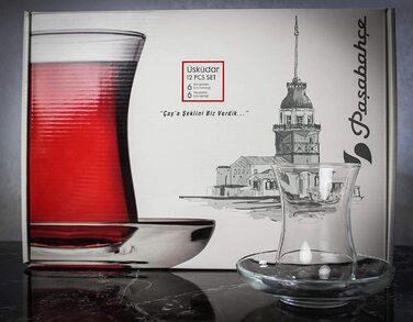 Склянки для турецького чаю Pasabahce 120 мл прозорі