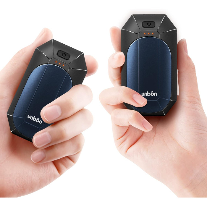 Електричні грілки для рук UNBON, 2 шт. USB, 3 режими нагріву, для спорту та Raynaud's, фіолетові