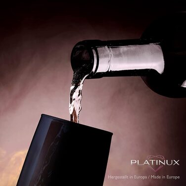 Набір келихів для шампанського PLATINUX, 6 шт, 210 мл (чорний)