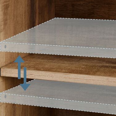 Тумбочка Relaxdays E1-MDF 80x70x30 см