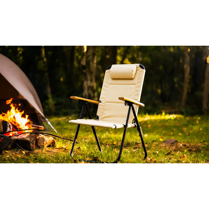 Міцний та зручний металевий садовий стілець для тераси та двору