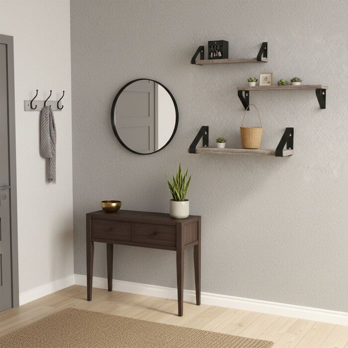 Набір полиць для стін Relaxdays (3 розміри)