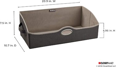 Тканинний контейнер для зберігання речей, маленький, сірий Велика корзина для зберігання тканин Велика корзина білого кольору, 31492