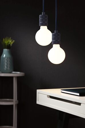 Підвісний світильник Neordic Pendant Lamp Tilla без лампочки макс. 20 Вт підвісний світильник Metal E27 (для стельового підключення, темно-синій), 78436