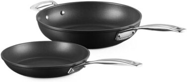 Сковорода LE CREUSET з антипригарним покриттям, алюміній, 24/28 см, для всіх плит (включно з індукцією), антрацит/срібло