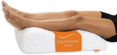 Подушка для ніг Sleepling Venenkissen: для підтримки ніг та комфортного сну, 40 x 68 x 16.5 см, 100% бавовна, Ökotex 100, Made in EU