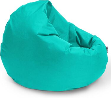 В-1 Функції з наповненням Подушка сидіння Подушка підлоги Крісло BeanBag (діаметр 125 см, бірюзовий), 2-