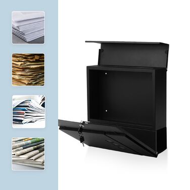 Скріпка Relaxdays з відсіком для газет