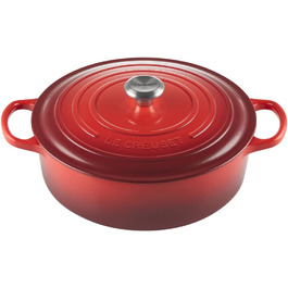 Запіканка чавунна Le Creuset Signature, 30 см, 6,2 л, червона вишня, для всіх плит/духовок