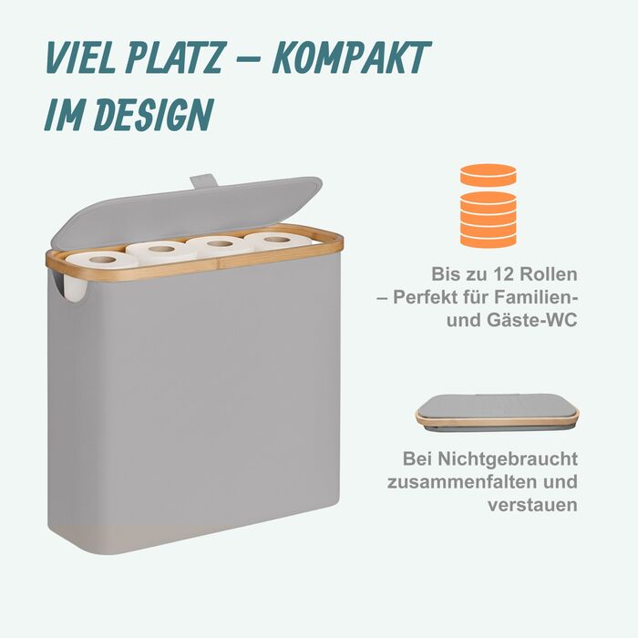 Тримач для туалетного паперу Relaxdays на 12 рулонів