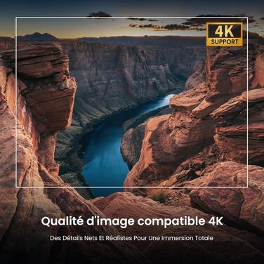 Портативний проєктор HAPPRUN Mini Beamer 4K з Bluetooth та Google TV: 4K, Full HD, HDMI, USB, AV, для кінотеатру вдома