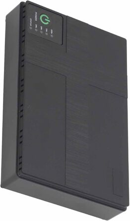 Mini USV з акумулятором 10400 mAh, 18 Wh. Підтримка USB 5V/9V/12V, POE 15V/24V. Компактний USV для роутера, модема, з EU-штекером