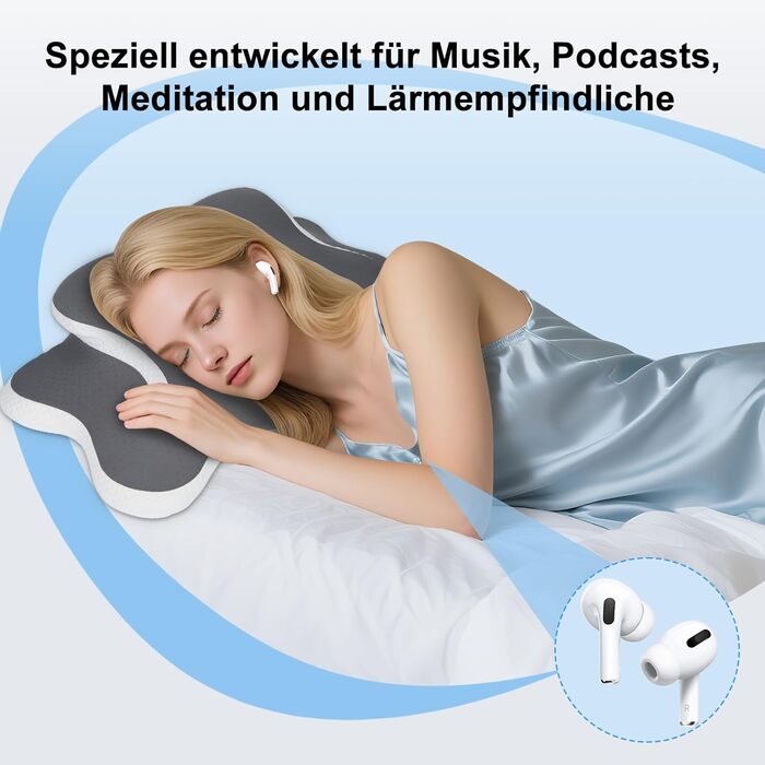 Подушка Silencomfort з Memory Foam: ортопедична, для сну на боці, спині та животі, з автоматичним відновленням форми