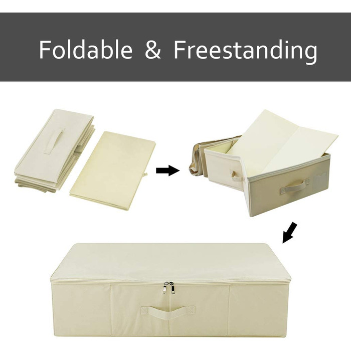 Складаний органайзер для зберігання під ліжком з кришкою, складні ковдри, декор для ліжка