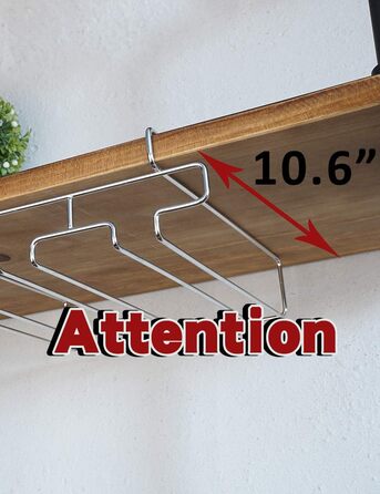Підставка для склянок BAFVT – 2-ярусна, з нержавіючої сталі, для кріплення під шафку, органайзер для склянок (срібляста)