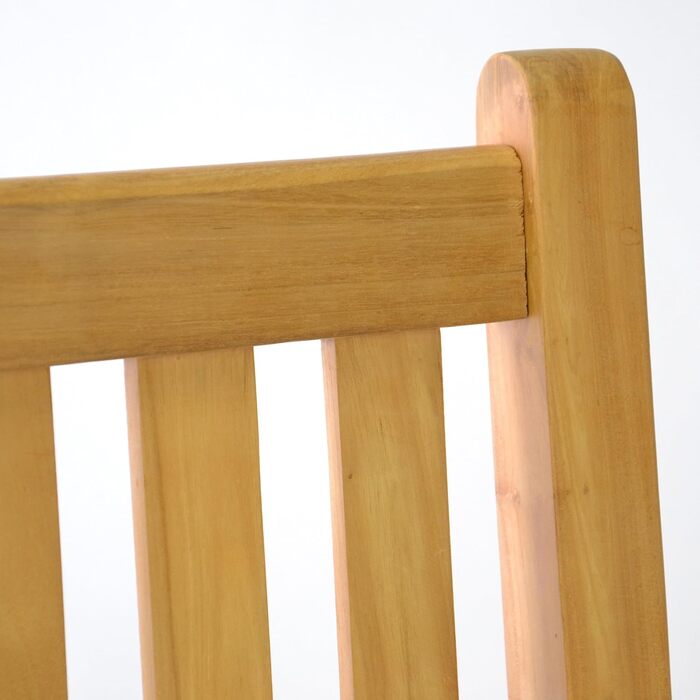 Садова лавка Divero Abruzzo 3-місна з тикового дерева, коричнева (оброблена)