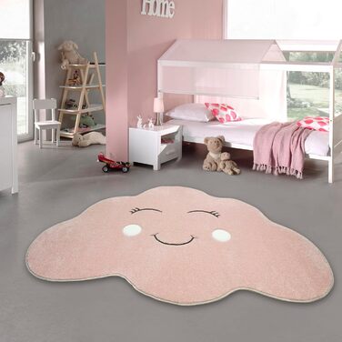 Килимок для дитячої кімнати Cloud Play Rug в рожевому кольорі, 120 x 170 см 120 x 170 см Pink Black